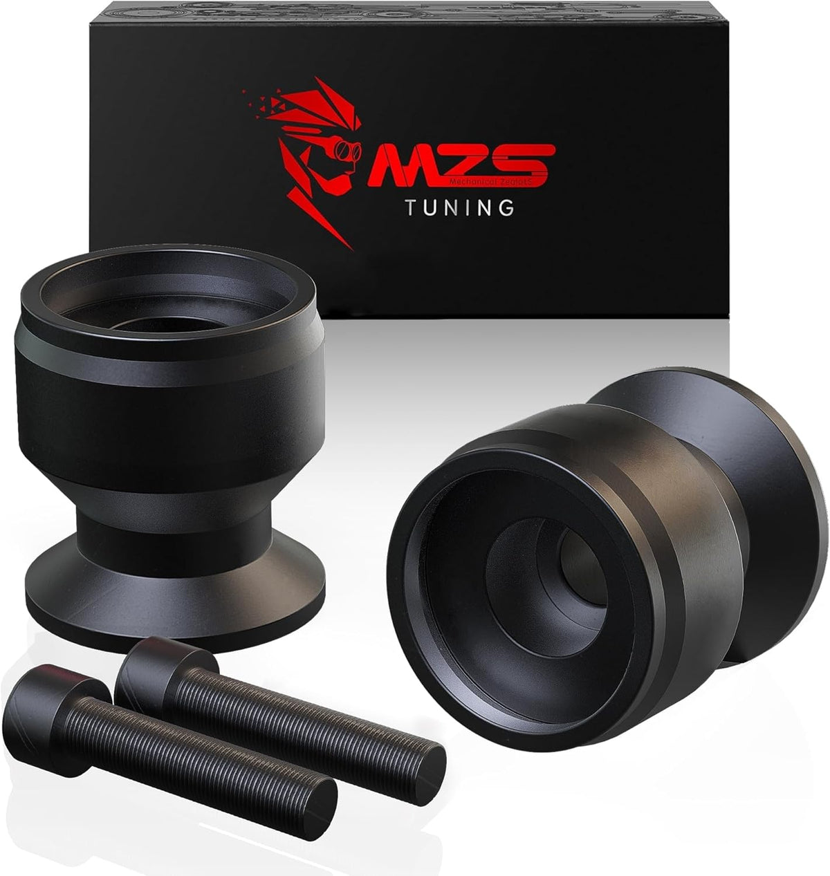 MZS 8MM Swingarm Spools Sliders Stand Universal M8 Black Compatible with CBR 600 F2 F3 F4 F4I CBR600RR CBR1000RR GSXR600 GSXR750 GSXR1000 GSXS750 SV650 ZX6R ZX10R Z650 Z900 Z1000 EX400 EX650 Daytona