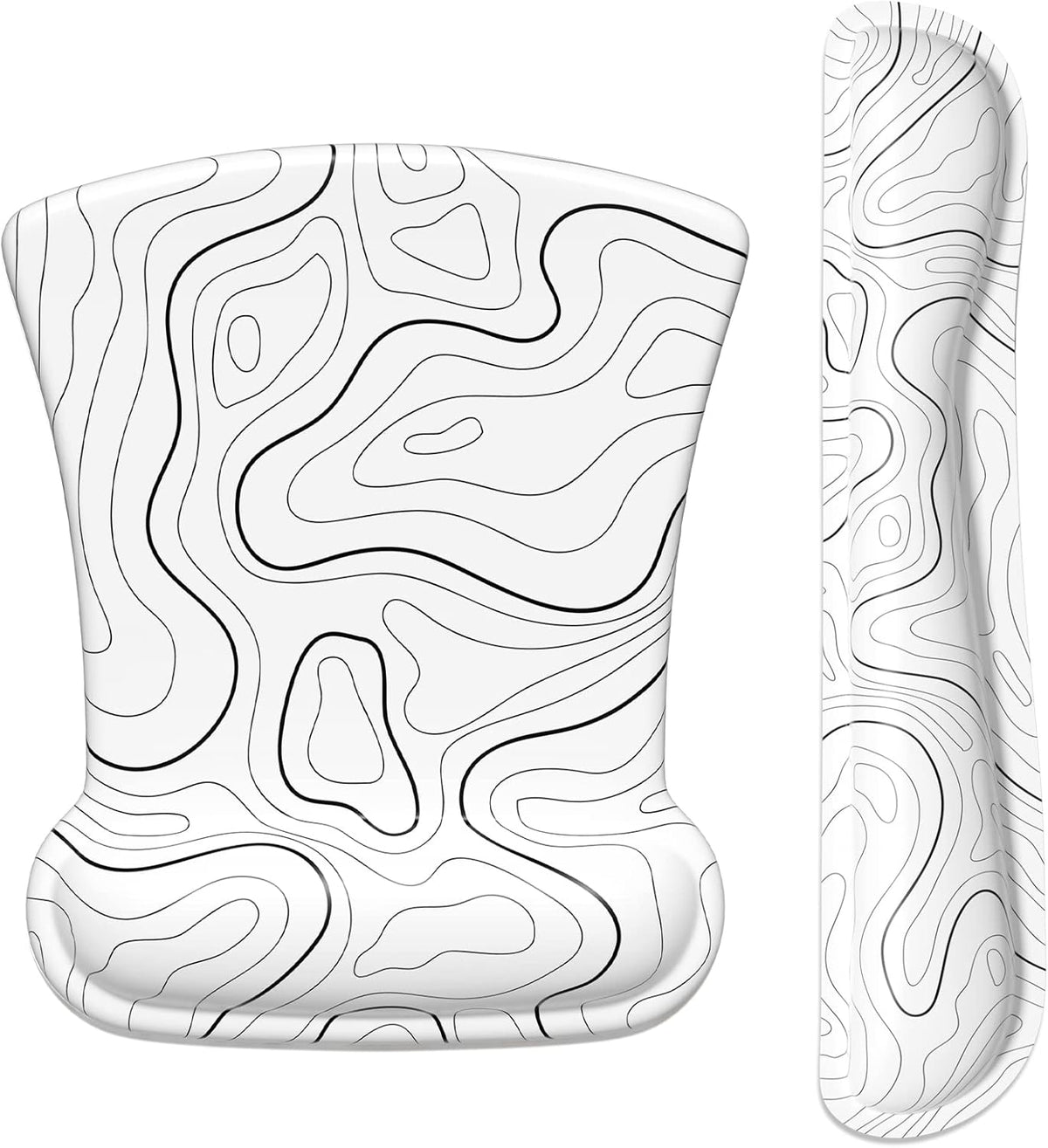ITNRSIIET Mouse Pad Wrist Support Keyboard Wrist Rest Pad Ergonomic Mousepad Non-Slip Memory Foam Keyboard Pad Easy Typing Pain Relief Perfect for PC Laptop Gaming Office, Abstract Art Style