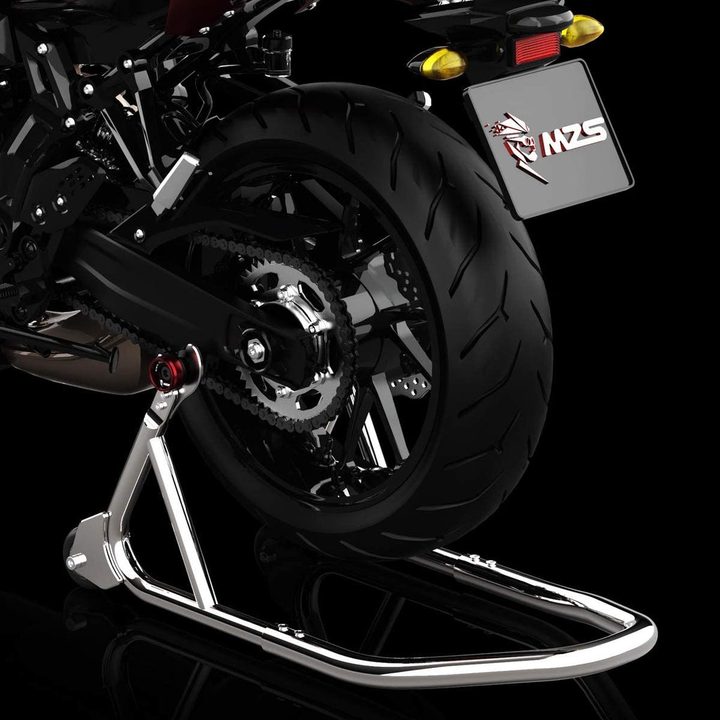 MZS 8MM Swingarm Spools Sliders Stand Universal M8 Black Compatible with CBR 600 F2 F3 F4 F4I CBR600RR CBR1000RR GSXR600 GSXR750 GSXR1000 GSXS750 SV650 ZX6R ZX10R Z650 Z900 Z1000 EX400 EX650 Daytona