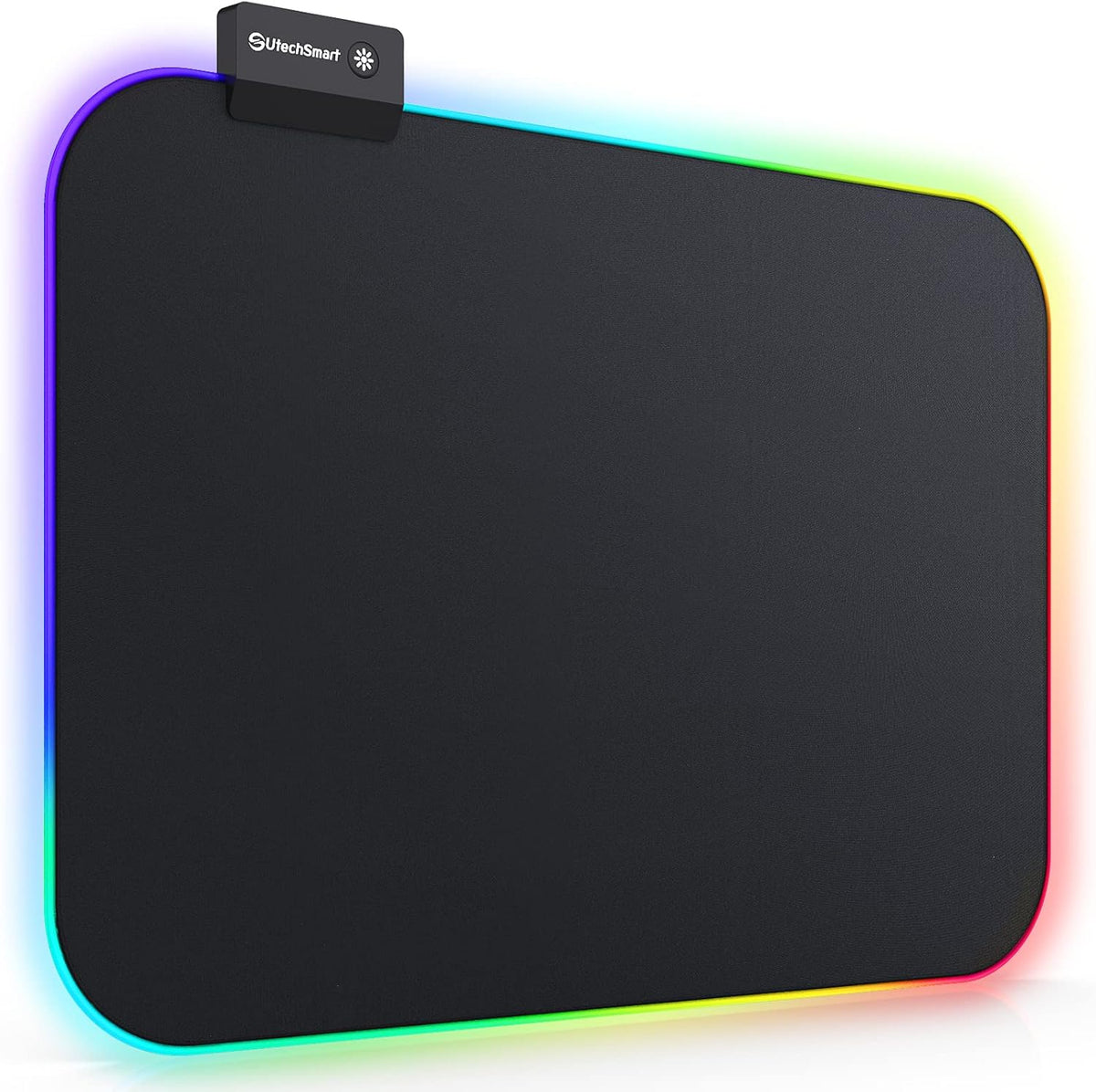 Gaming Mouse Pad, Utechsmart Extended Large Mousepad with Superior Micro-Weave Cloth , Waterproof Keyboard Pad with Stitched Edges, Non-Slip Base, 31.5 X 15.7 Inch, XXL, Black