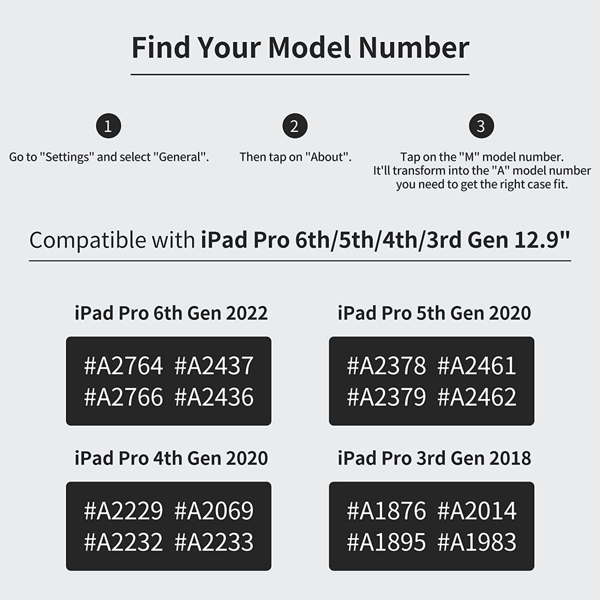 H HOLIMET Case for Ipad Pro 12.9 2022 6Th/5Th/4Th/3Rd Generation 2021 2020 2018 with Pencil Holder Pocket Soft TPU Back Shockproof, Auto Sleep/Wake, Vegan Leather