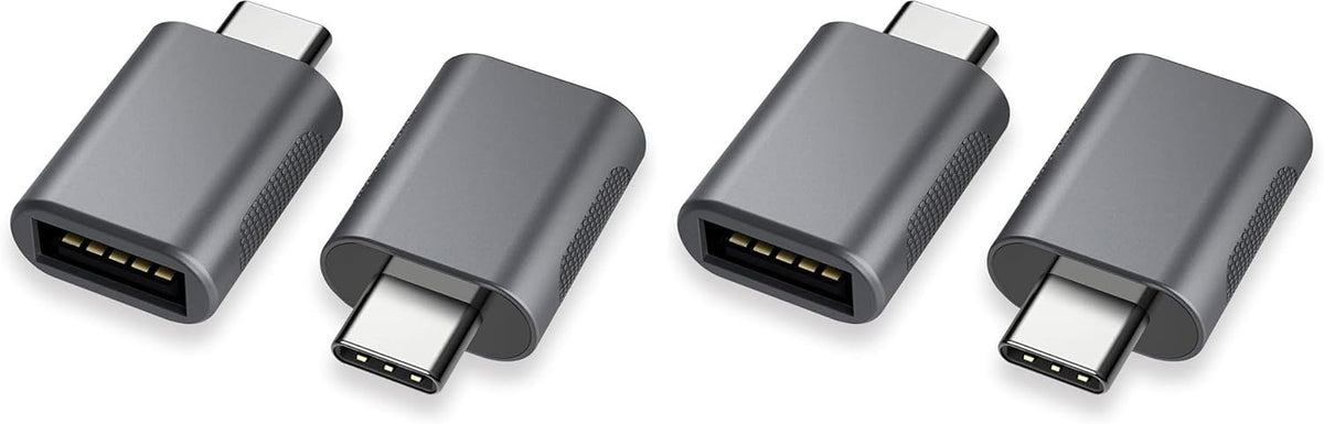 USB-C to USB 3.0 Adapter (2-Pack), Thunderbolt 4/3 to USB Female OTG for Macbook 2025, Ipad 2025, Samsung, More Type-C Devices