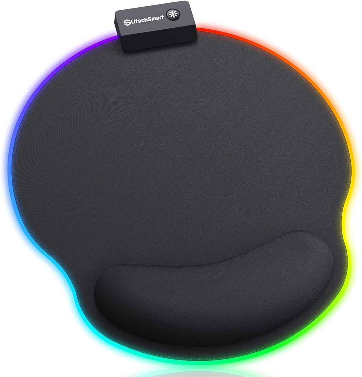 Gaming Mouse Pad, Utechsmart Extended Large Mousepad with Superior Micro-Weave Cloth , Waterproof Keyboard Pad with Stitched Edges, Non-Slip Base, 31.5 X 15.7 Inch, XXL, Black
