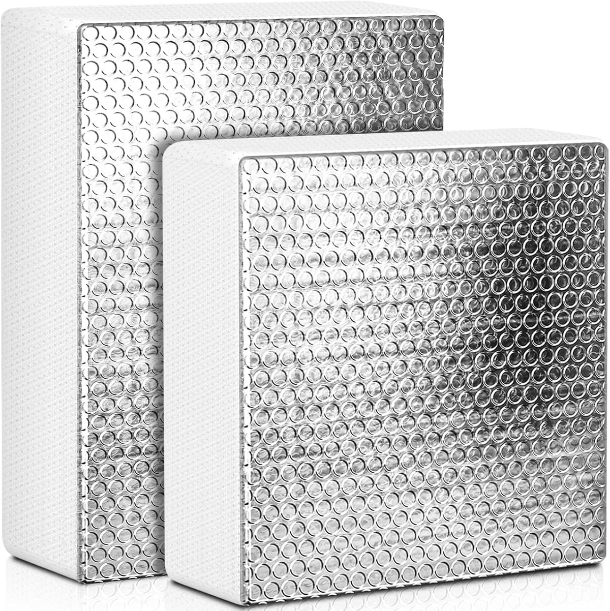 SIKADEER RV Vent Insulator 14″X14″X3″, 2 Piece Universal RV Skylight Cover with Reflective Surface, Skylight Shade Energy Savings Sunroof Fits for 14 Inch X 14 Inch Rv/Camper Vents