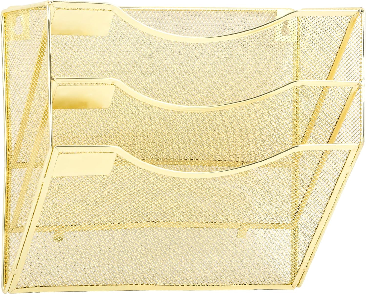EASEPRES 8 Pocket Mesh Hanging Wall File Organizer, Wall Mounted Mail Paper Document Folder Holder, Clipboard Storage Organization Magazine Rack with Nametag Label for Office Home School, Black