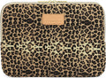 Kayond KY-03 Canvas Fabric 15.6 Inch Laptops Sleeve - Brown Leopard Print