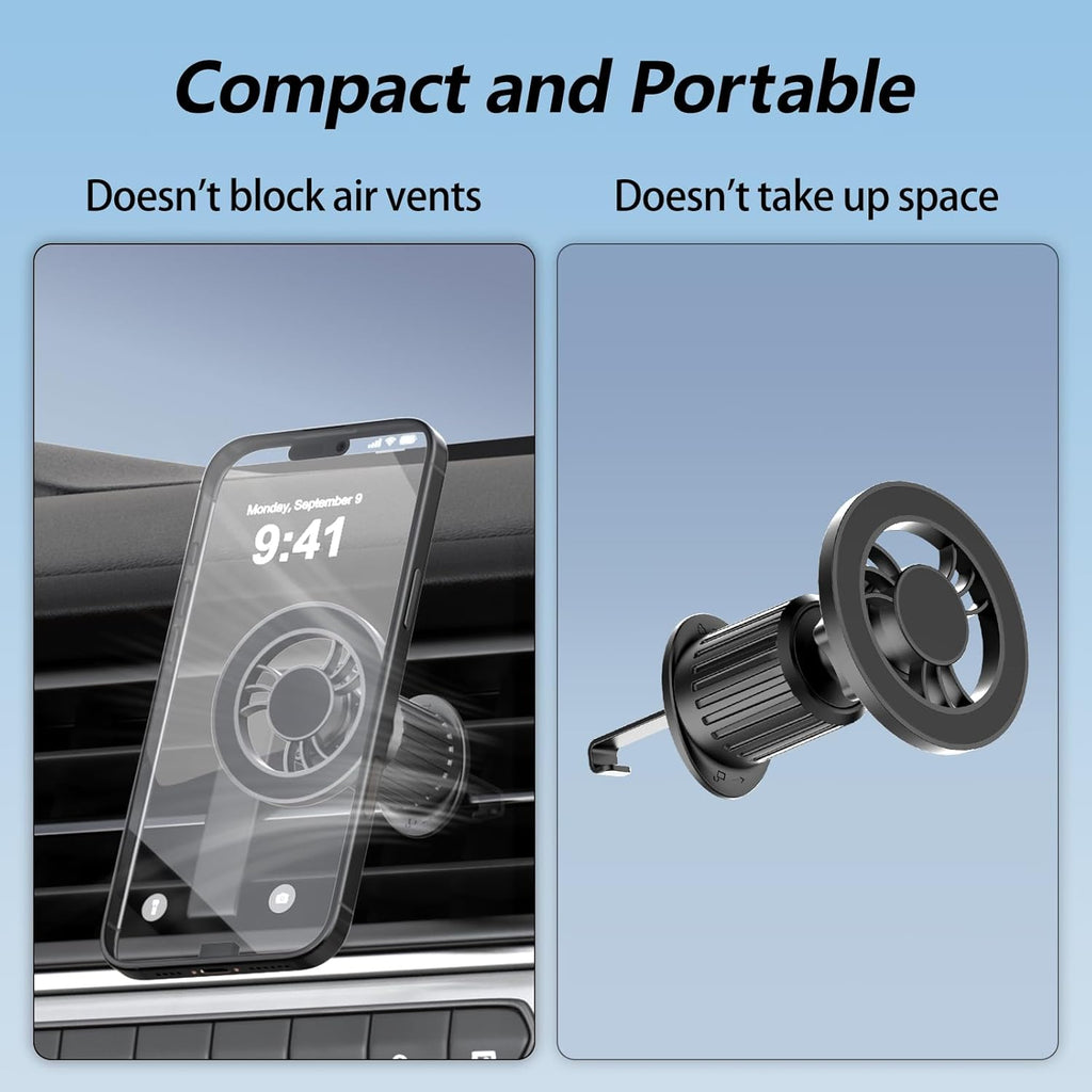 Jaroco for [Magsafe Car Mount] [360°Flexible Rotation] [20X Strong Magnets] Upgraded Metal Hook, Hands-Free Phone Holder Fit for Iphone 16/15/14/13/12 Series, Black