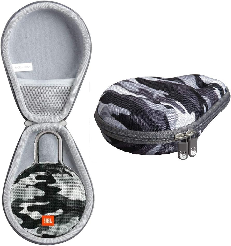 Hermitshell Travel Case Fits JBL Clip 3 Portable Waterproof Wireless Bluetooth Speaker (Black)