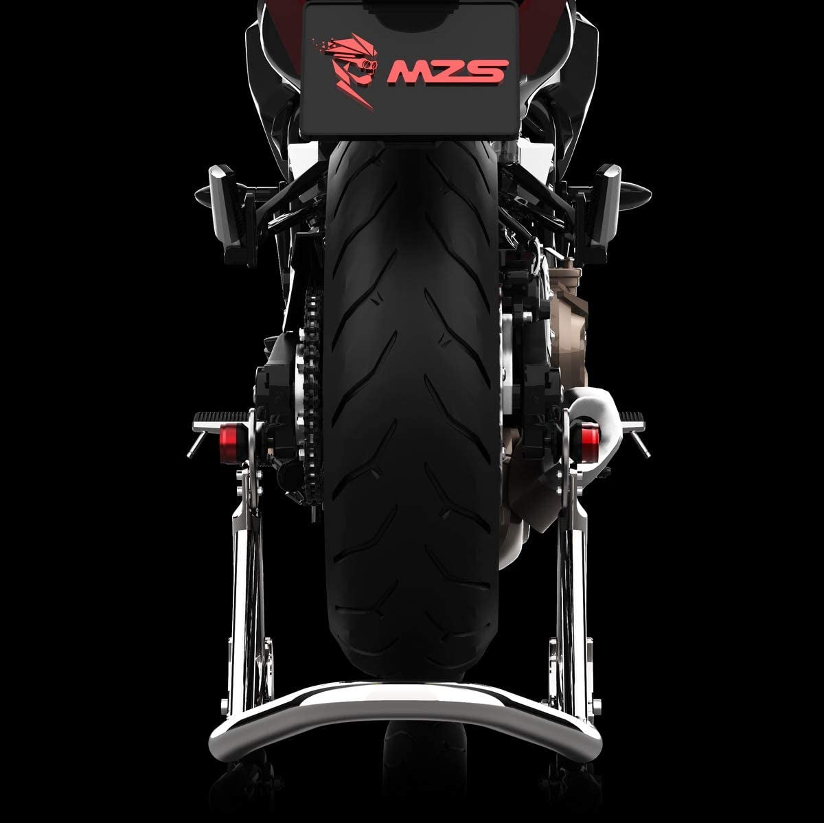 MZS 8MM Swingarm Spools Sliders Stand Universal M8 Black Compatible with CBR 600 F2 F3 F4 F4I CBR600RR CBR1000RR GSXR600 GSXR750 GSXR1000 GSXS750 SV650 ZX6R ZX10R Z650 Z900 Z1000 EX400 EX650 Daytona