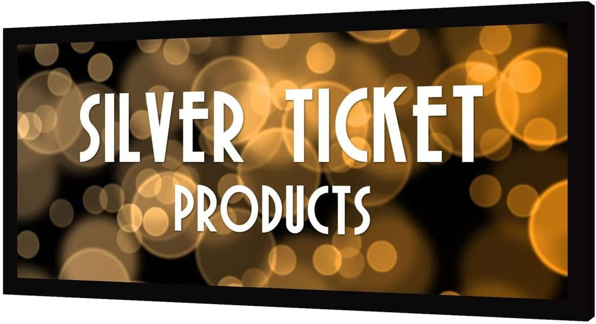Silver Ticket Products STR Series 6 Piece Home Theater Fixed Frame 4K / 8K Ultra HD, HDTV, HDR & Active 3D Movie Projection Screen, 16:9 Format, 150" Diagonal, White Material STR-169150