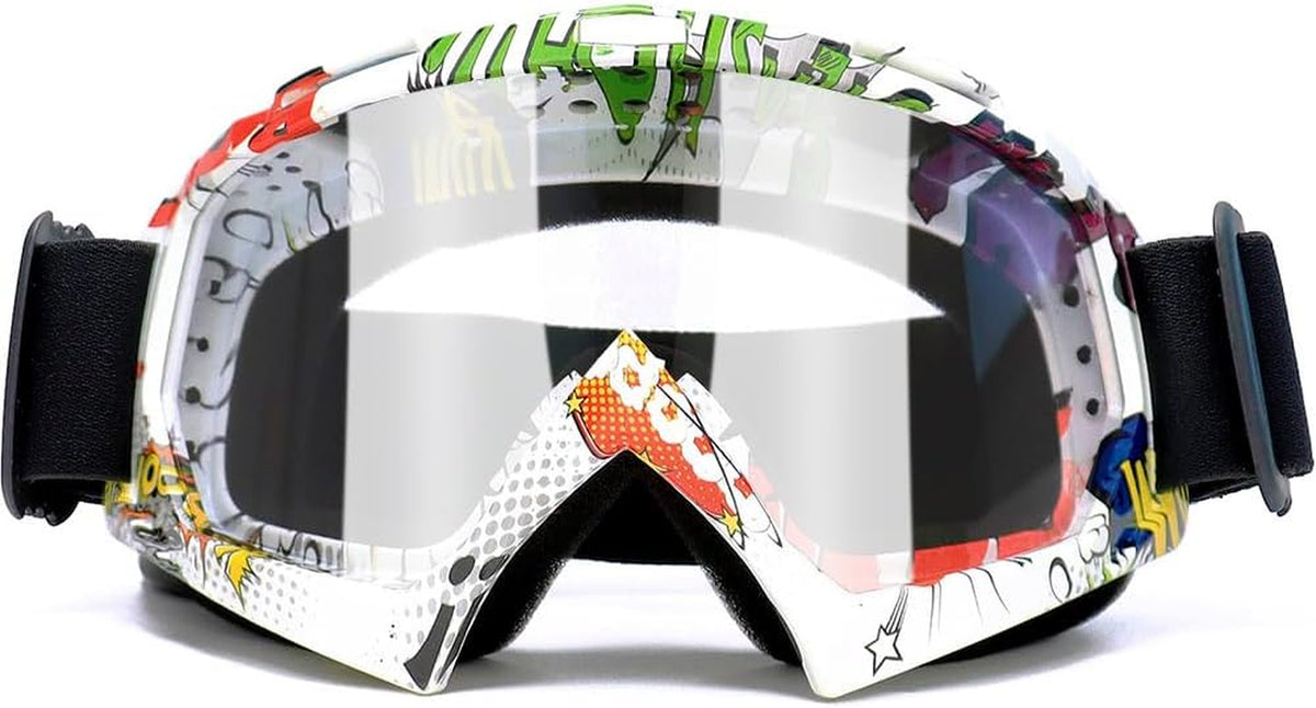 SPOSUNE Dirt Bike ATV Goggles UV400 Motorcycle Goggles for Men Women Youth Motocross Riding Goggles Windproof Dustproof