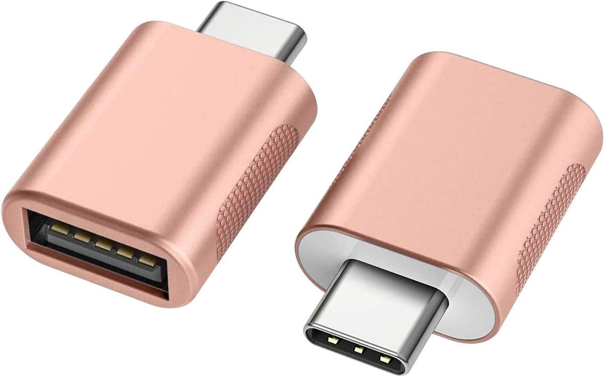 USB-C to USB 3.0 Adapter (2-Pack), Thunderbolt 4/3 to USB Female OTG for Macbook 2025, Ipad 2025, Samsung, More Type-C Devices