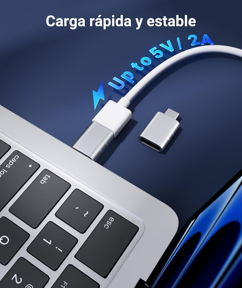 Syntech USB C to USB Adapter(2 Pack), USB-C Male to USB 3.0 Female Adapter Compatible with Iphone 17 Pro Max Macbook Pro Air 2024 Ipad Mini Pro Surface Pro and Other Type C or Thunderbolt 4/3 Devices